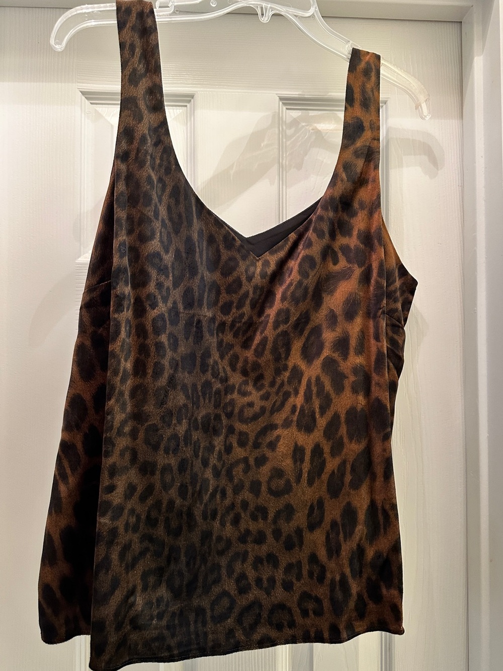 Cabi Party Tank Leopard Print V-Neck size XL